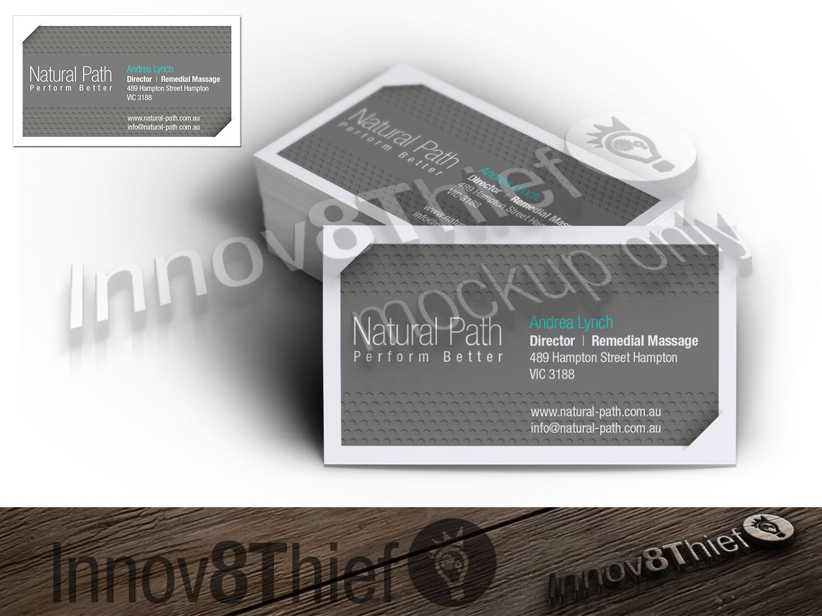 Diseño de Tarjeta de Presentación por The Suit Singapore para Natural-Path | Diseño #2062110
