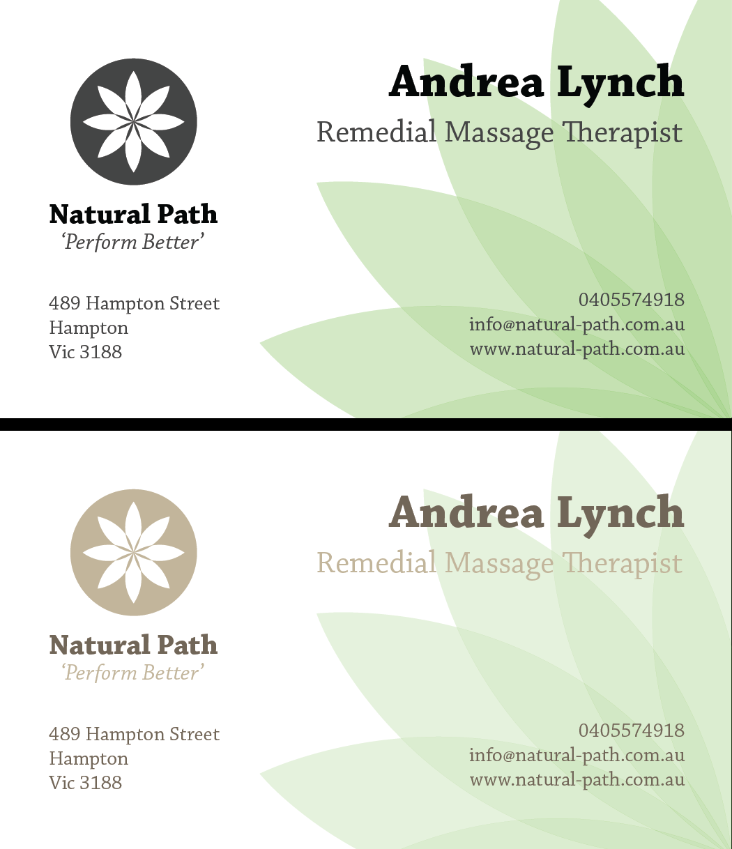 Design de Carte de Visite par mrp1nk pour Natural-Path | Design #2060516
