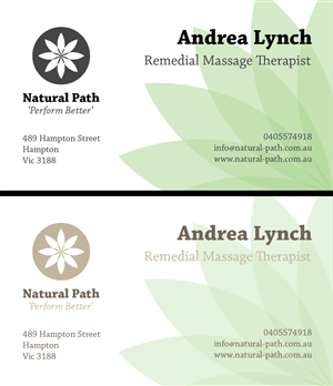 Design de Carte de Visite par mrp1nk pour Natural-Path | Design : #2060516