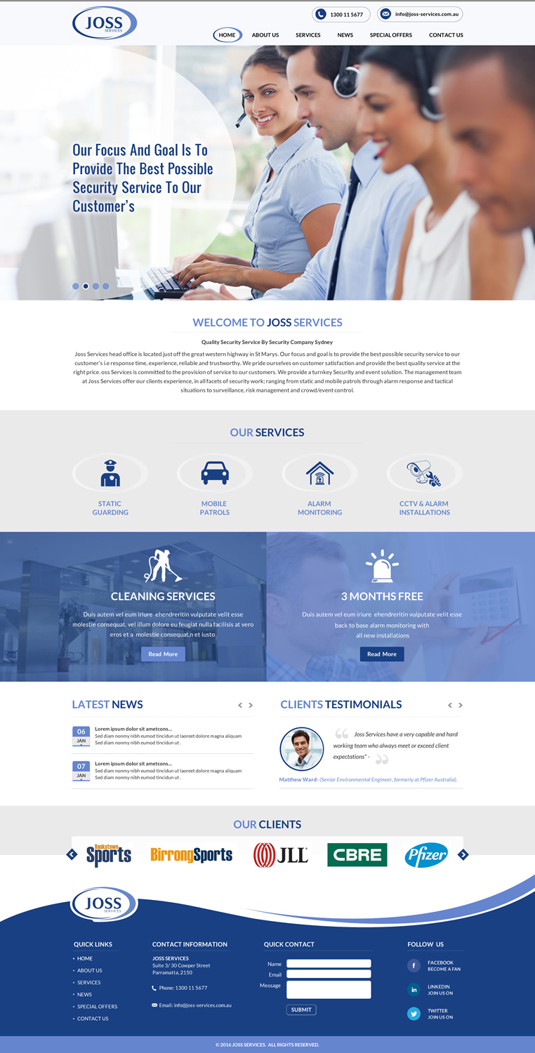 Web Design by Sbss for this project | Design #9341660