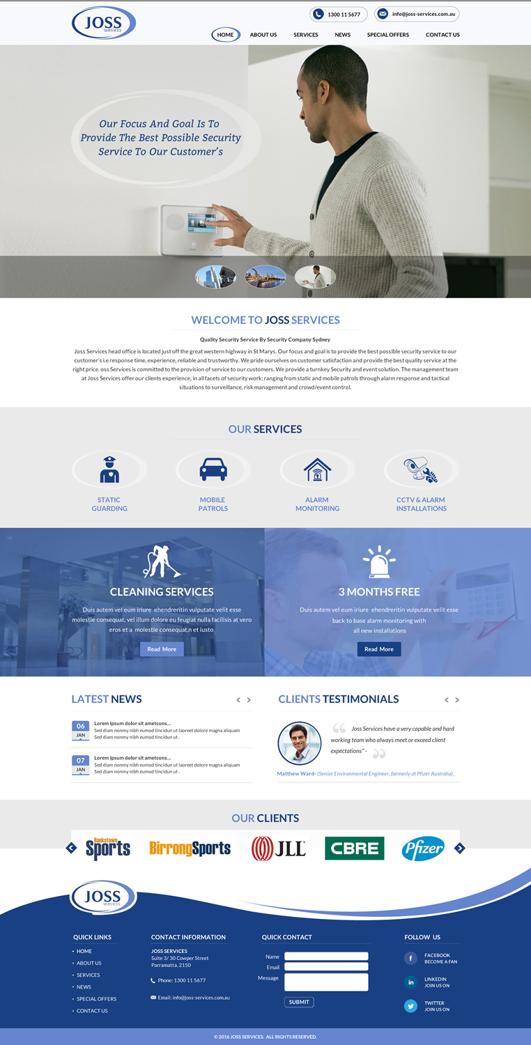 Web Design by Sbss for this project | Design #9341667