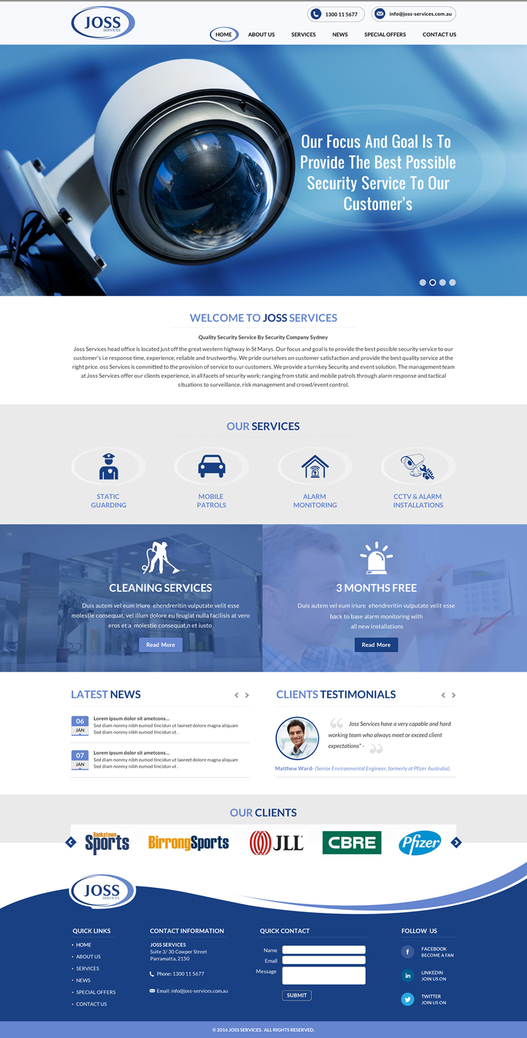 Web Design by Sbss for this project | Design #9341670