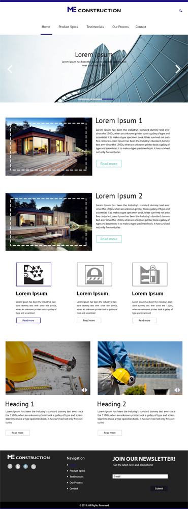 Web Design by Ather Ali Khan for ME Construction | Design #9333513