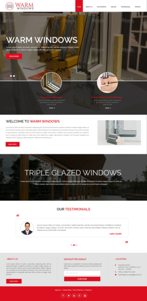 Web Design by Creations Box 2015 for ME Construction | Design: #9334121