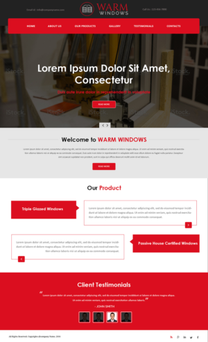 Web Design by Creations Box 2015 for ME Construction | Design: #9334122