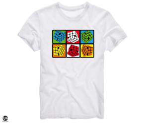 Rubik's Cube Inspired Tshirts for a Rubik cube and puzzles club and store | Diseño de Camiseta por lisa