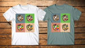 Rubik's Cube Inspired Tshirts for a Rubik cube and puzzles club and store | Diseño de Camiseta por db1404