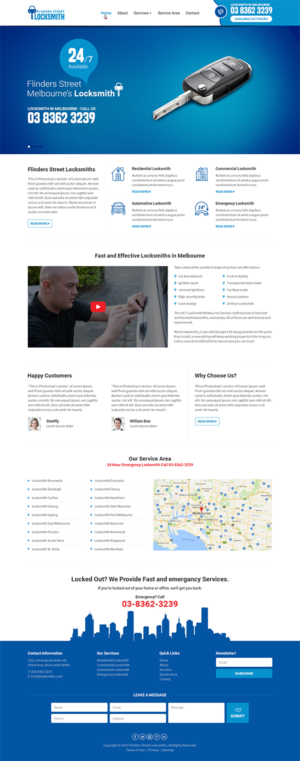 Web-Design von RupalTechno für Expert Locksmiths | Design: #14843039