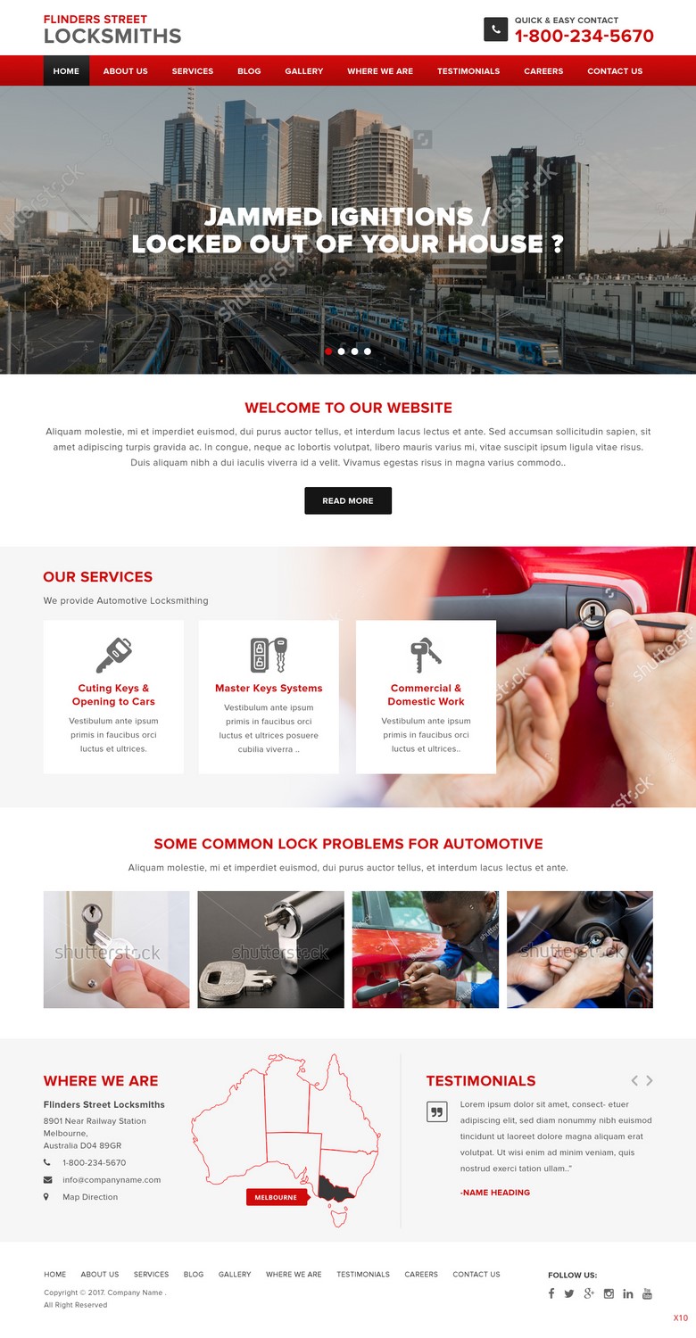 Web-Design von pb für Expert Locksmiths | Design #14801993