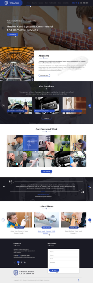 Web Design by Ved Web Services for Expert Locksmiths | Design #14825998