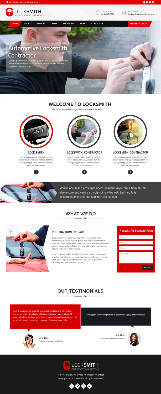 Diseño Web por Xclusive Designers para Expert Locksmiths | Diseño #14846239