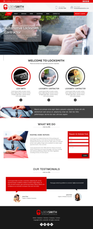 Web Design by Xclusive Designer for Expert Locksmiths | Design #14846239