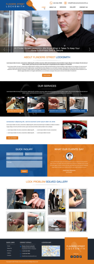 Web Design by Creative Design for Expert Locksmiths | Design: #14853521