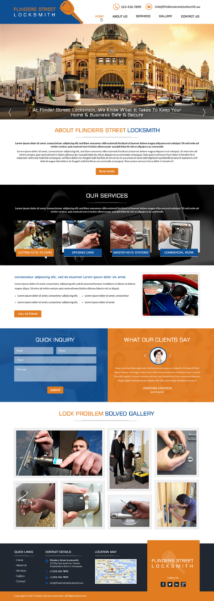 Web Design by Creative Design for Expert Locksmiths | Design: #14853522