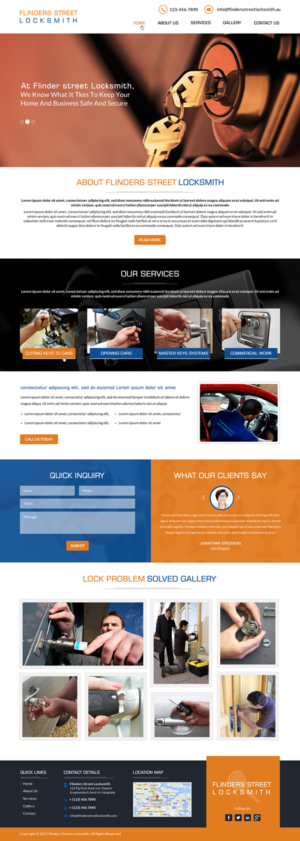 Web Design by Creative Design for Expert Locksmiths | Design: #14853539