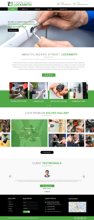Web Design by Shayona for Expert Locksmiths | Design: #14860704