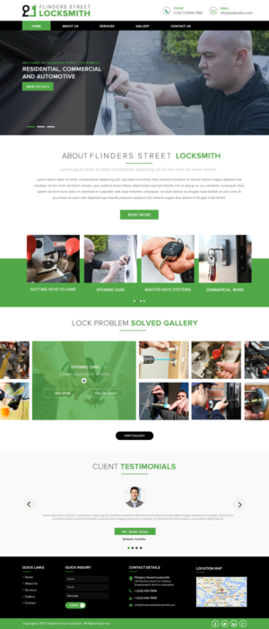 Web Design by Shayona for Expert Locksmiths | Design #14860705