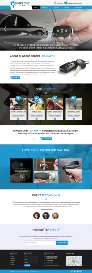 Web Design by Shayona for Expert Locksmiths | Design: #14870179