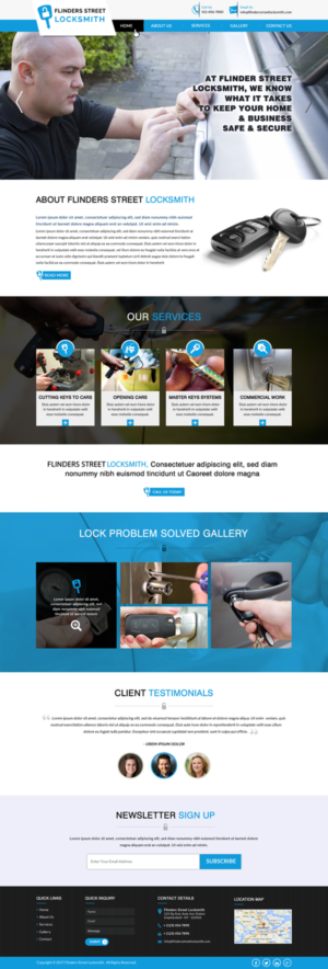 Web Design by Shayona for Expert Locksmiths | Design: #14870184