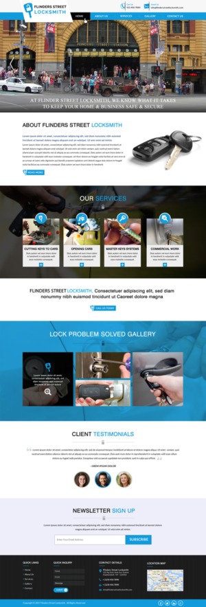 Web Design by Shayona for Expert Locksmiths | Design: #14870187