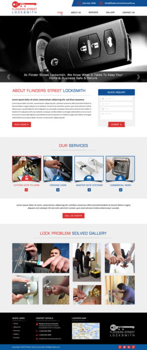 Web Design by Shayona for Expert Locksmiths | Design: #14870199