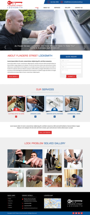 Web Design by Shayona for Expert Locksmiths | Design: #14870200