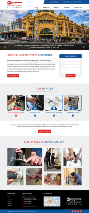 Web Design by Shayona for Expert Locksmiths | Design: #14870201