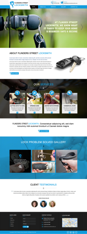 Web Design by Shayona for Expert Locksmiths | Design: #14870863