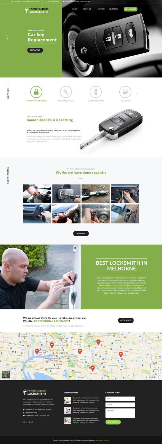 Web Design by Nuepine Designs for Expert Locksmiths | Design #14907074