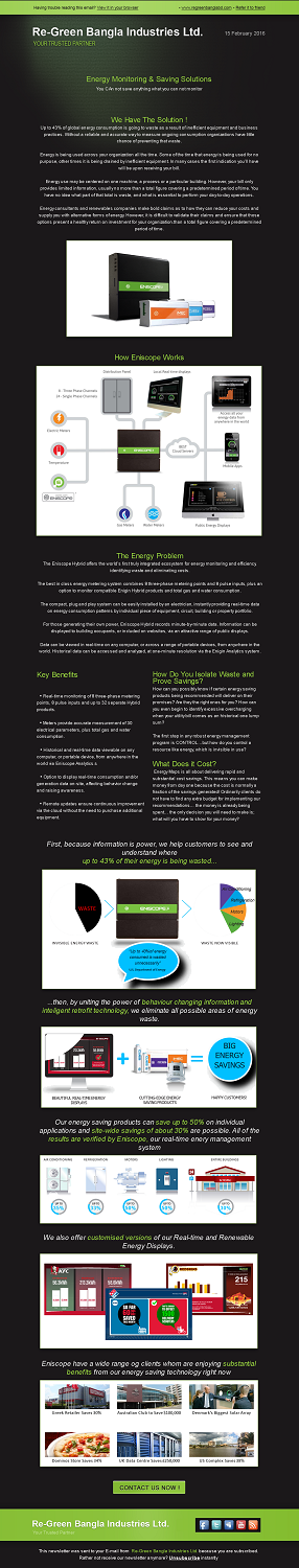 Email Marketing Design by BuntarBG for Re-Green Bangla Industries Ltd | Design: #10175286