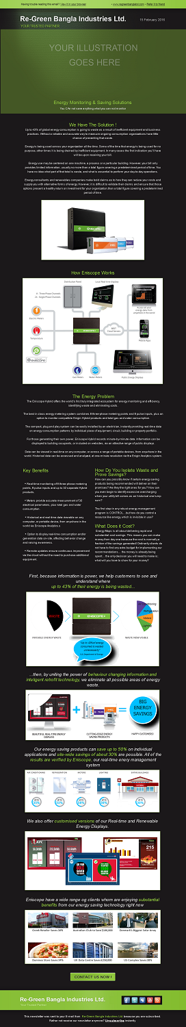 Email Marketing Design by BuntarBG for Re-Green Bangla Industries Ltd | Design #10175287