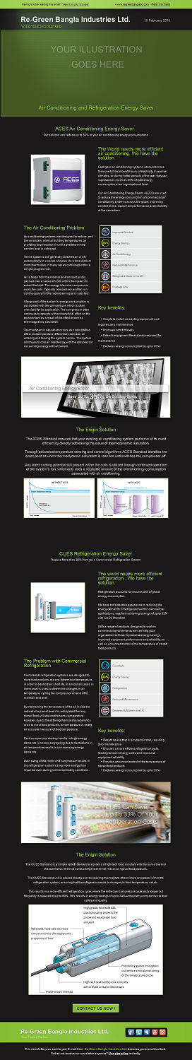 Email Marketing Design by BuntarBG for Re-Green Bangla Industries Ltd | Design #10175361