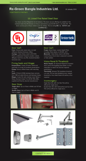 Email Marketing Design by BuntarBG for Re-Green Bangla Industries Ltd | Design: #9482167