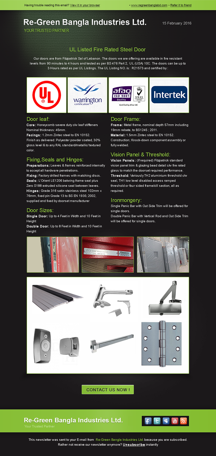 Email Marketing Design by BuntarBG for Re-Green Bangla Industries Ltd | Design #9833115