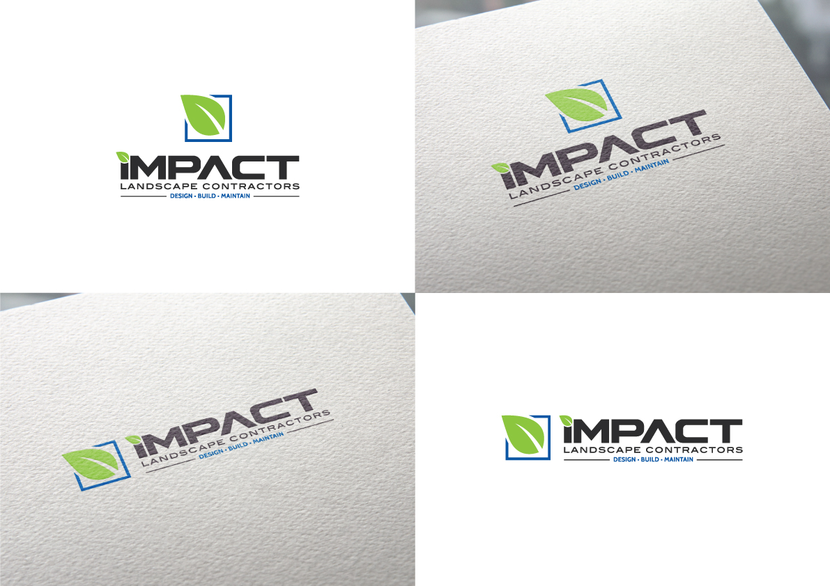 Logo Design by The Marble Peach for Impact Landscape Inc. | Design #9437807