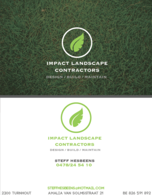 Logo Design by Hesse for Impact Landscape Inc. | Design: #9437232