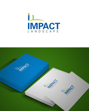 Logo Design by Zamm for Impact Landscape Inc. | Design: #9386734