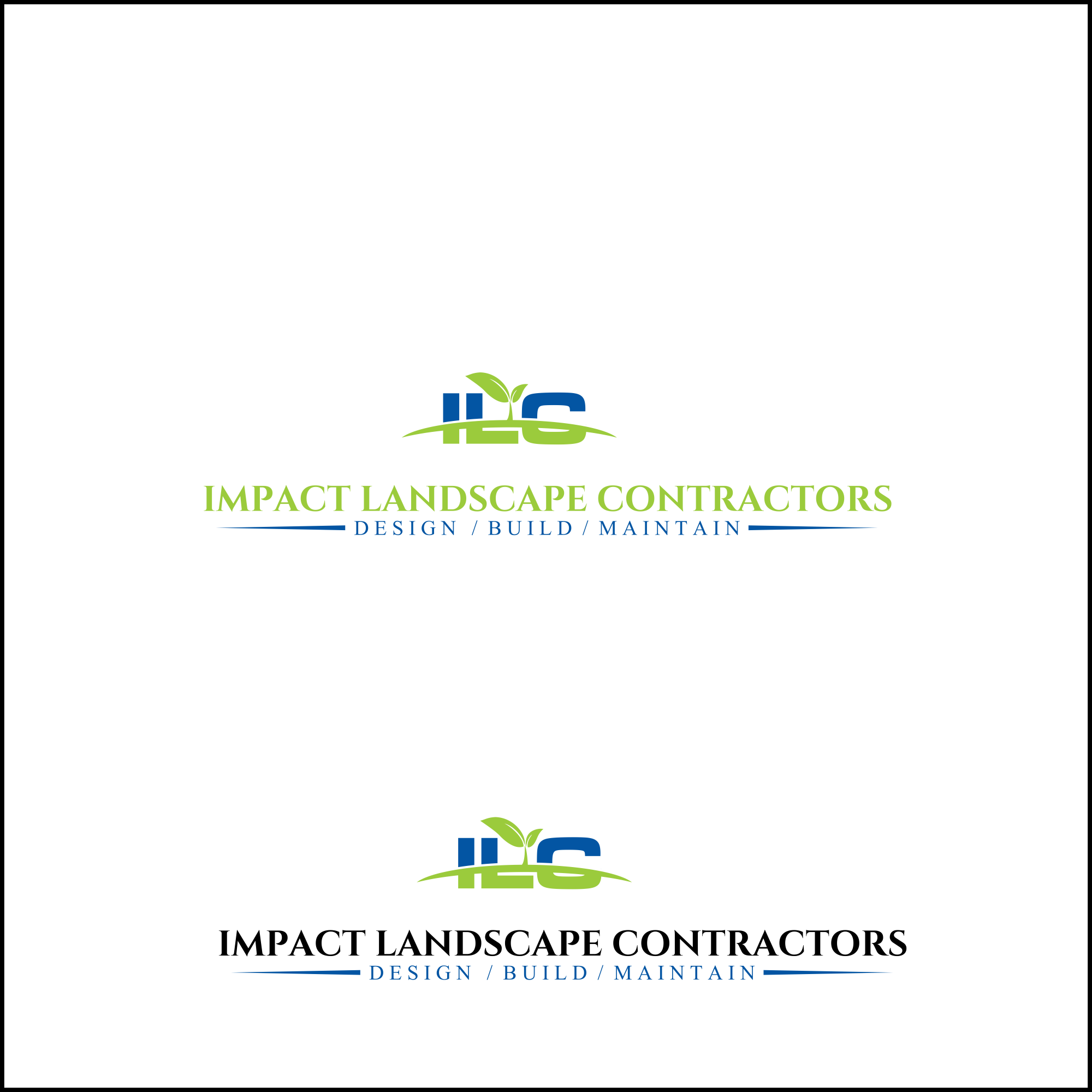 Logo Design by JM GRAPHICS for Impact Landscape Inc. | Design #9388552