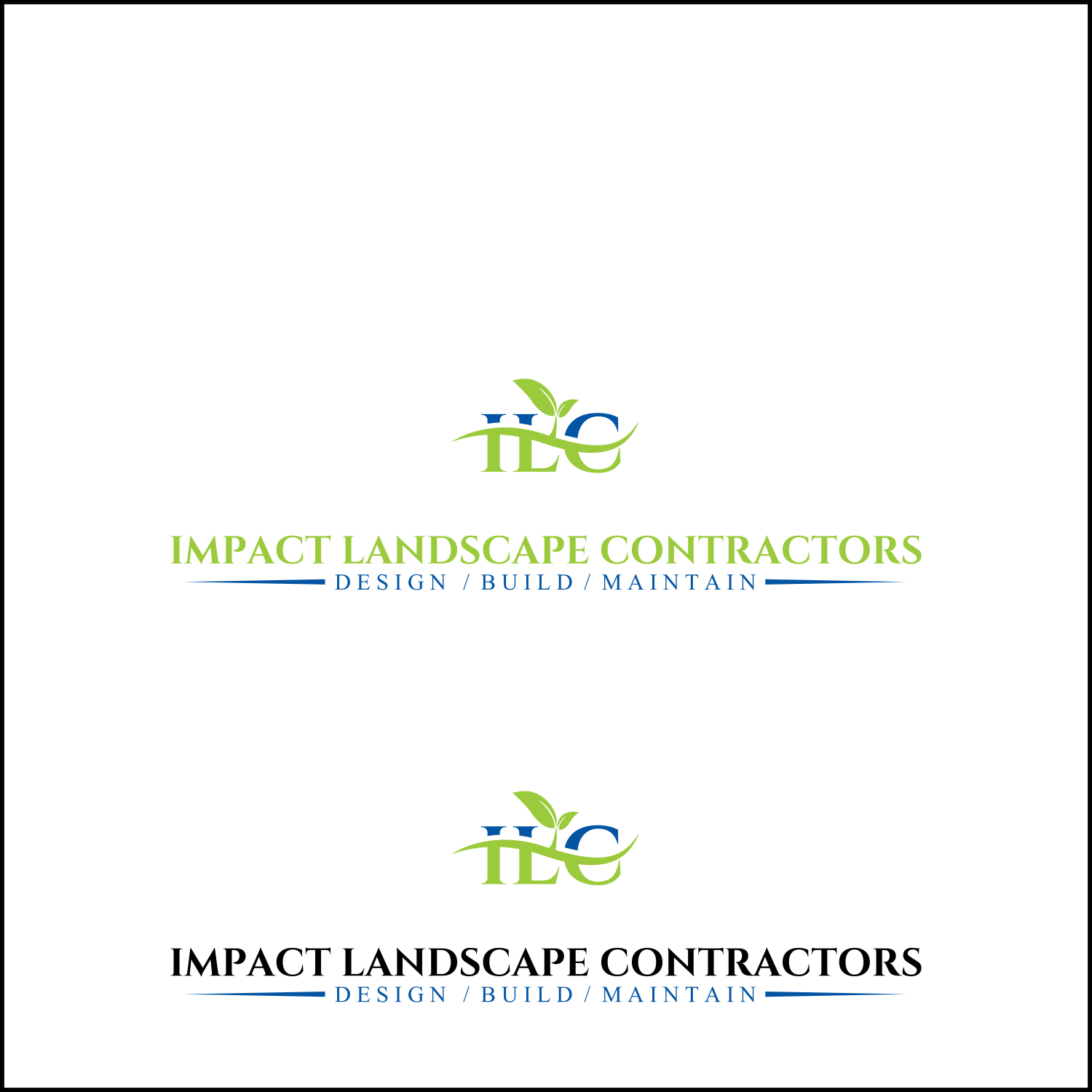 Logo Design by JM GRAPHICS for Impact Landscape Inc. | Design #9388553