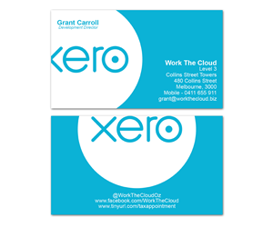 Work The Cloud - Cloud Accounting and Business Solutions | Diseño de Tarjeta de Presentación por GreenEyes