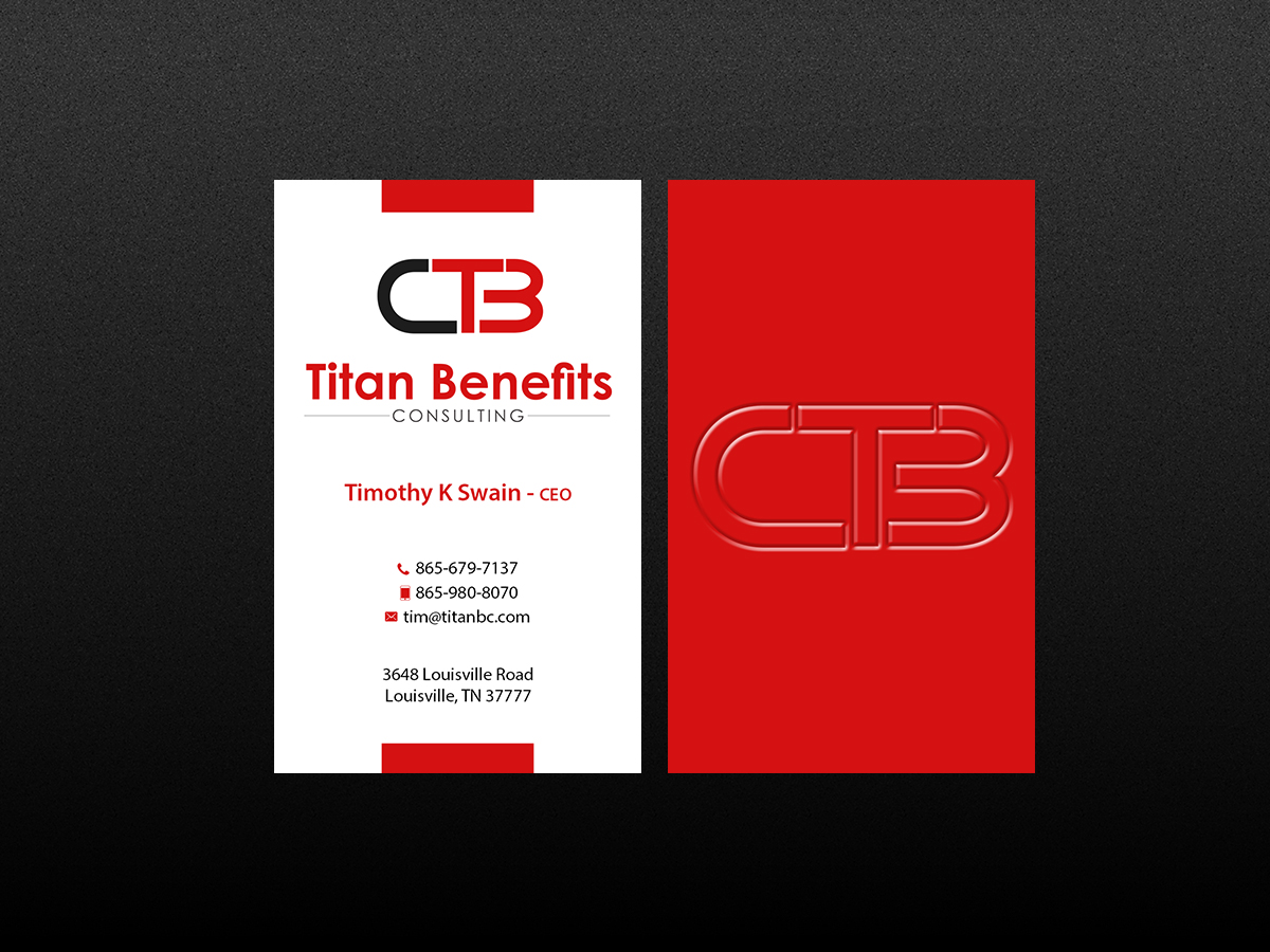 Business Card Design by Creations Box 2015 for Titan Benefits | Design #9334433