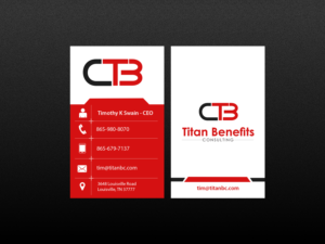 Design de Carte de Visite par Creations Box 2015 pour Titan Benefits | Design : #9334478