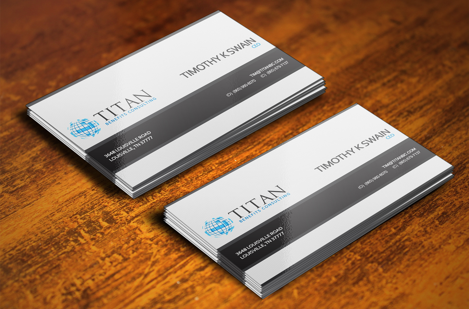 Business Card Design by Rahul Rao for Titan Benefits | Design #9321001