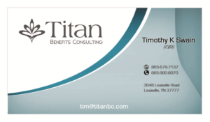 Business Card Design by gayathrik2244 for Titan Benefits | Design: #9340291