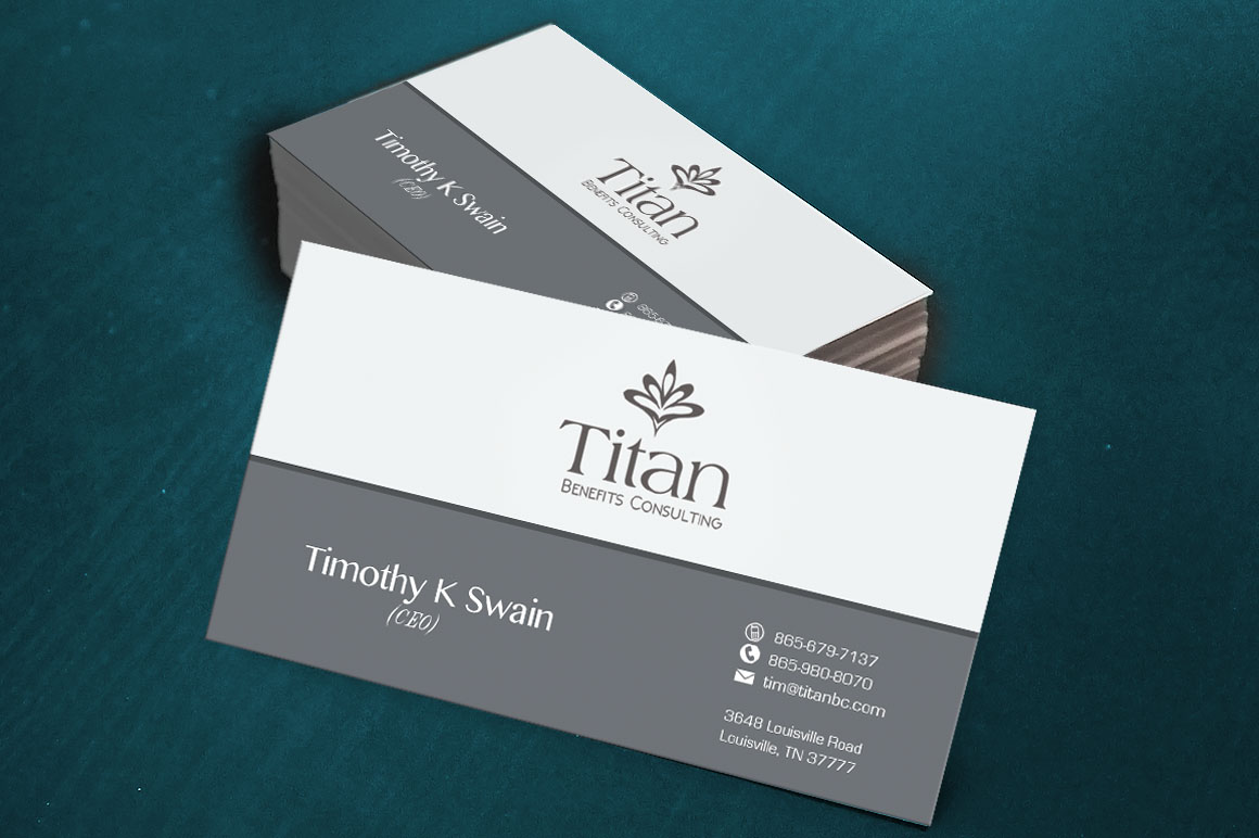 Business Card Design by gayathrik2244 for Titan Benefits | Design #9340743