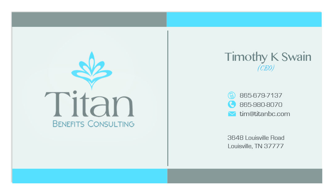 Business Card Design by gayathrik2244 for Titan Benefits | Design #9348856