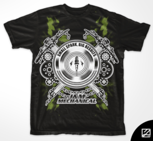 Diseño de Camiseta por Aurelio III para J&M Mechanical | Diseño: #9397111