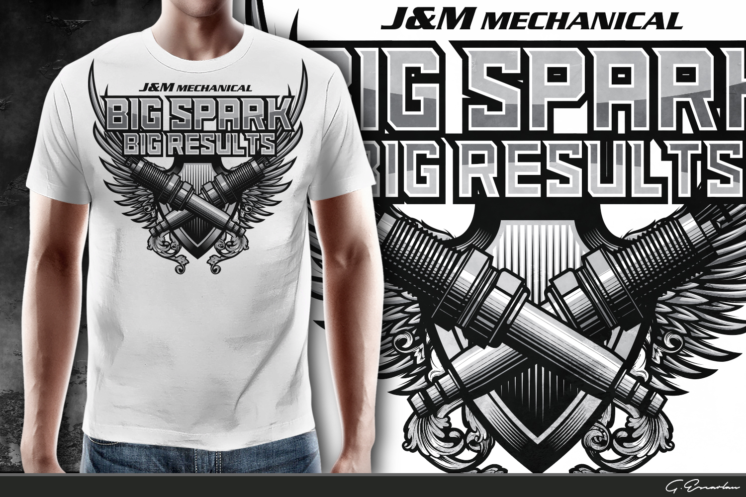 T-Shirt-Design von gekgrfx für J&M Mechanical | Design #9370470