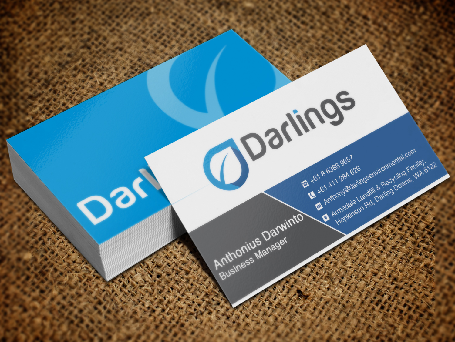 Diseño de Tarjeta de Presentación por Lanka Ama para Darlings Group | Diseño #9353784