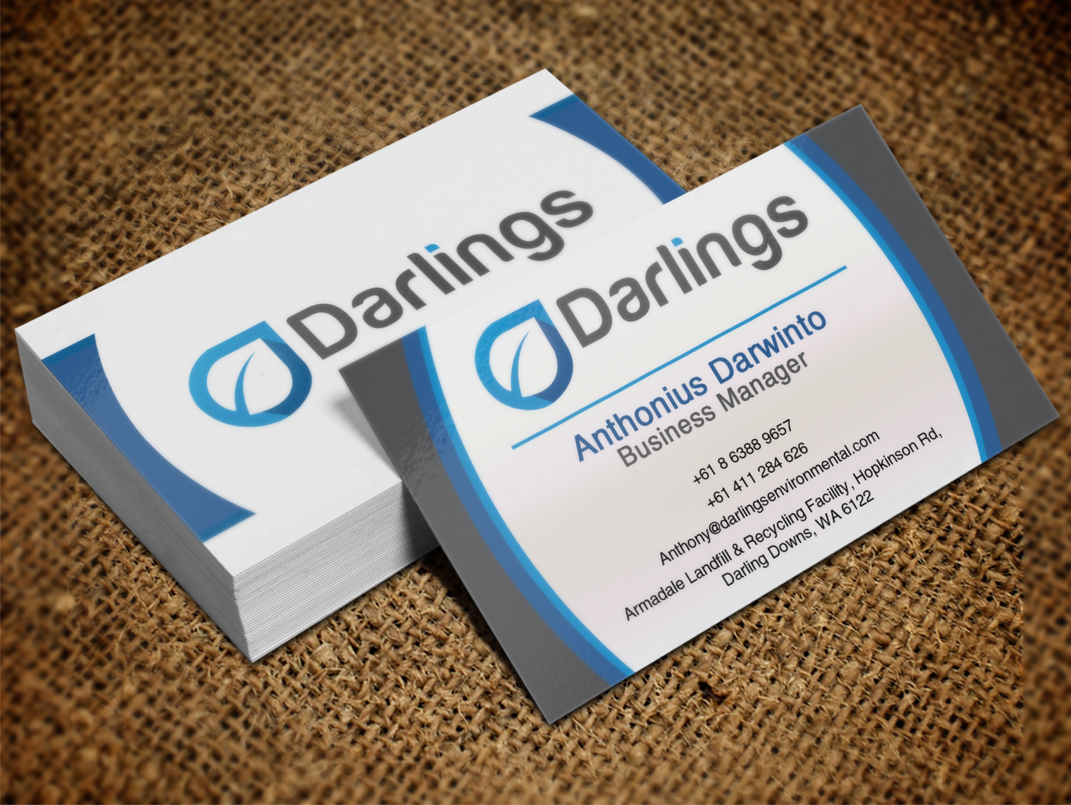 Diseño de Tarjeta de Presentación por Lanka Ama para Darlings Group | Diseño #9353816
